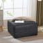 Repose-pieds carré en cuir PU avec rangement caché, parfait pour la vie moderne et le confort d'assise supplémentaire.-1903987067