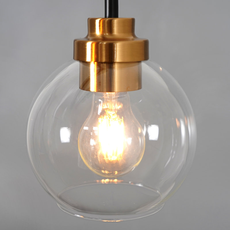 Lustre linéaire sphérique moderne à 5 lumières à intensité variable Spoutnik