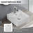 Ceramic Countertop Basin For Bathroom - Timeless Appeal White Modern Bathrooms Glossy Sink