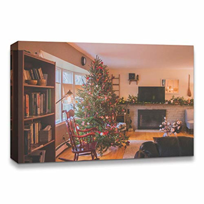 Christmas Treex14 - Wrapped Canvas Photograph, 12" H x 18" W