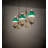 Meyda Tiffany & Stained Glass - Light Raw Brass Kitchen Island Pendant