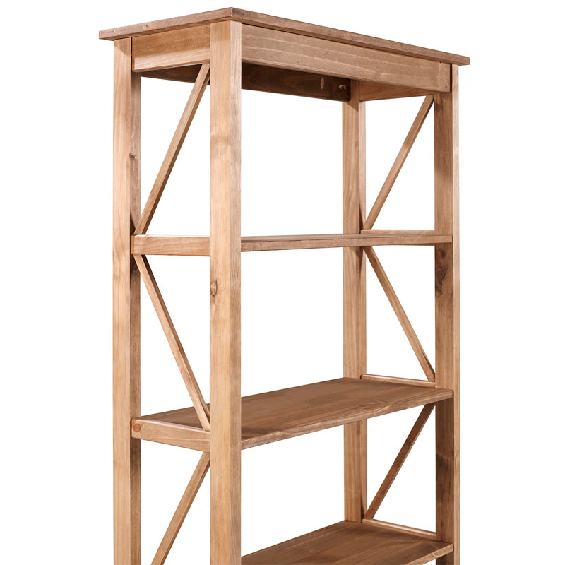 Louissaint 31.50'' W Solid Wood Shelving Unit, Natural