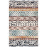 Tapis de style sud-ouest en laine / coton touffeté à la main Capri