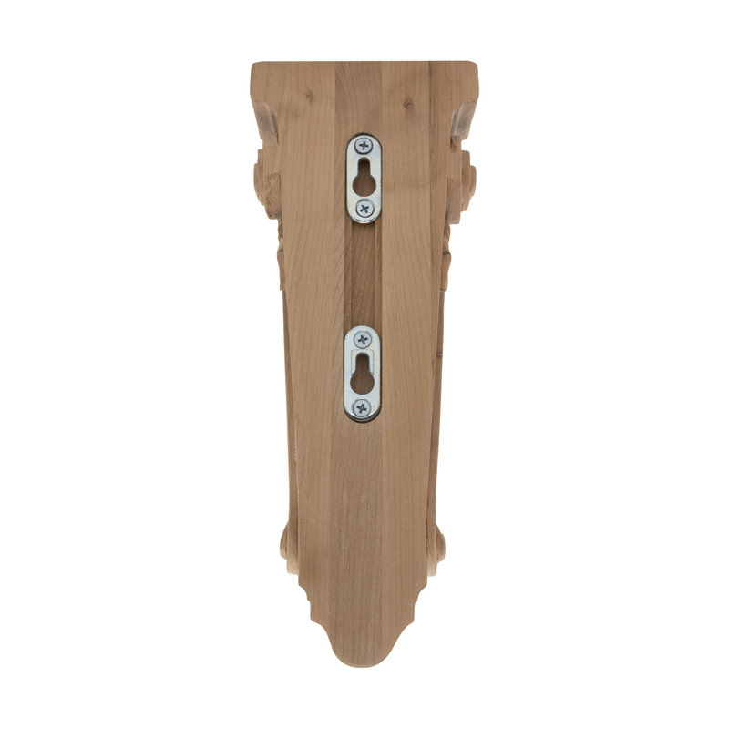 Small Hand Carved Cherry Wood Acanthus Leaf Corbel