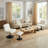 Upholstered Swivel Accent Chair With Ottoman-499478384