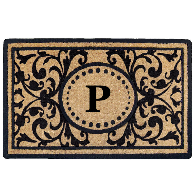 Osborne Non-Slip Floral Outdoor Doormat, P