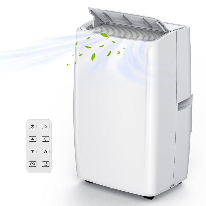Le climatiseur portatif 14 000 BTU refroidit jusqu'à 750 pieds carrés Unité d'auto-évaporation à faible bruit avec télécommande pour une grande pièce