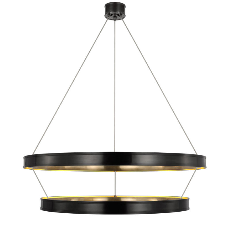 Connery 9 - Light Solid Brass LED Chandelier by Chapman & Myers, 40"