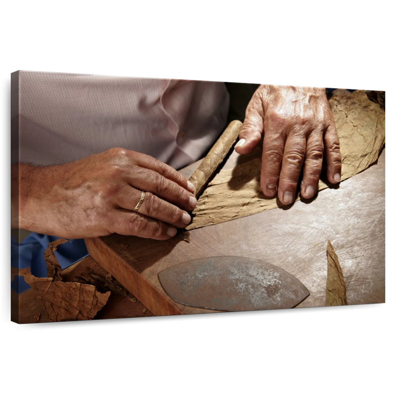 Cigar Making, 24" H x 36" W