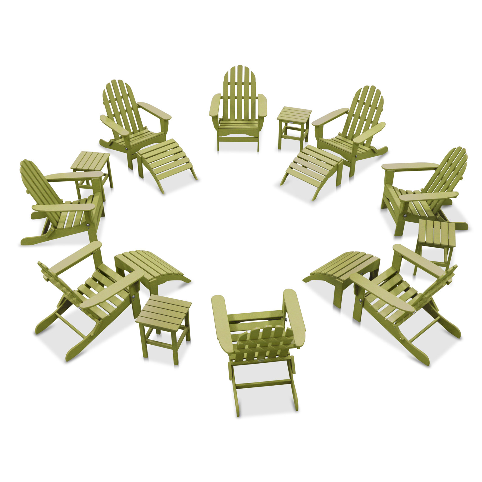 Leighton Adirondack Chair, Lime Green