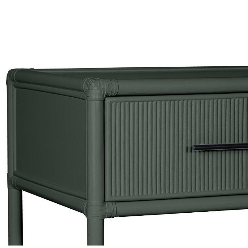 Juno One-Drawer Nightstand, Evergreen