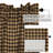 Zenaide Cotton Checkered Scalloped Cafe Curtain-561415100