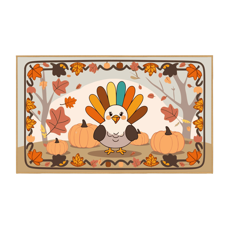 Tapis des fêtes de fin d'année The Holiday Aisle®, Rectangulaire 7 pi x 10 pi