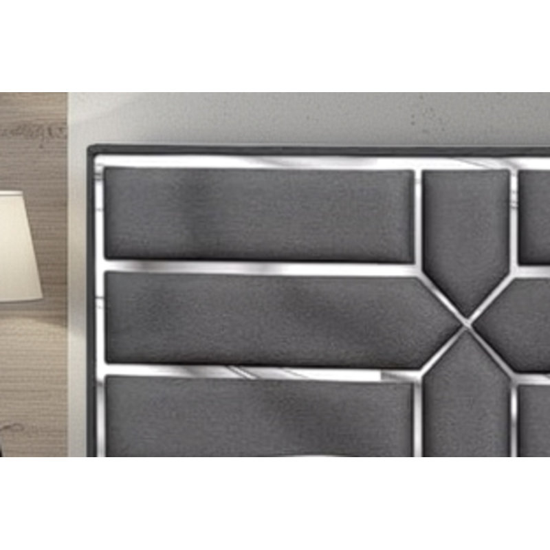 Lit plateforme tapissier Cazares, Grand lit