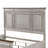 Portneuf Kova Queen Size Bed, Clean Rustic Headboard Design, Brown Gray Oak Wood