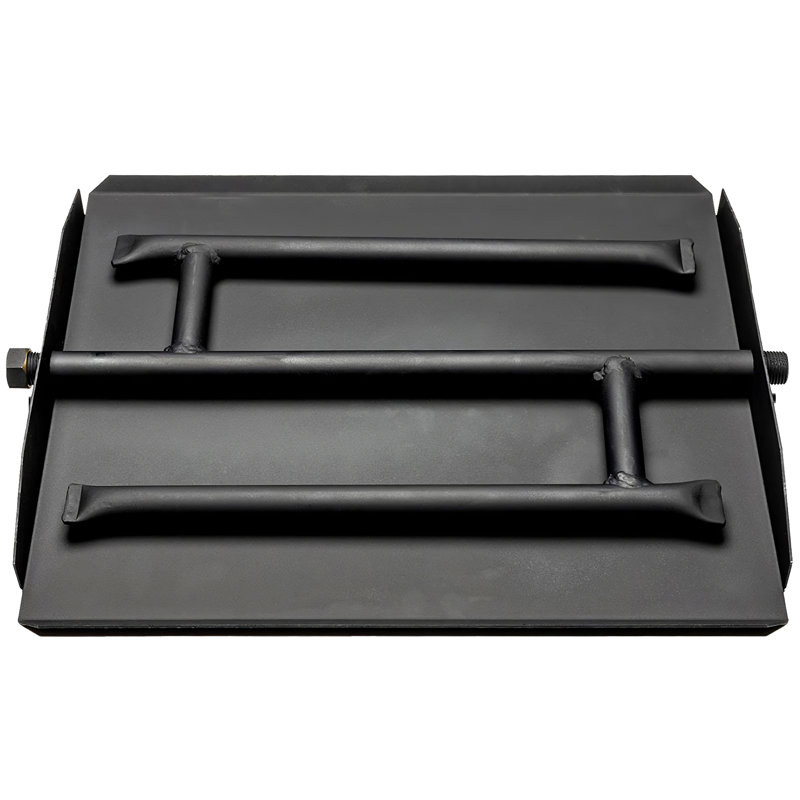 Brûleur à gaz robuste à trois rangées, Acier thermolaqué, H 28,5 po x l 14 po x P 1,88 po
