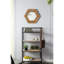 Miroir hexagonal en bois 18,5 po X