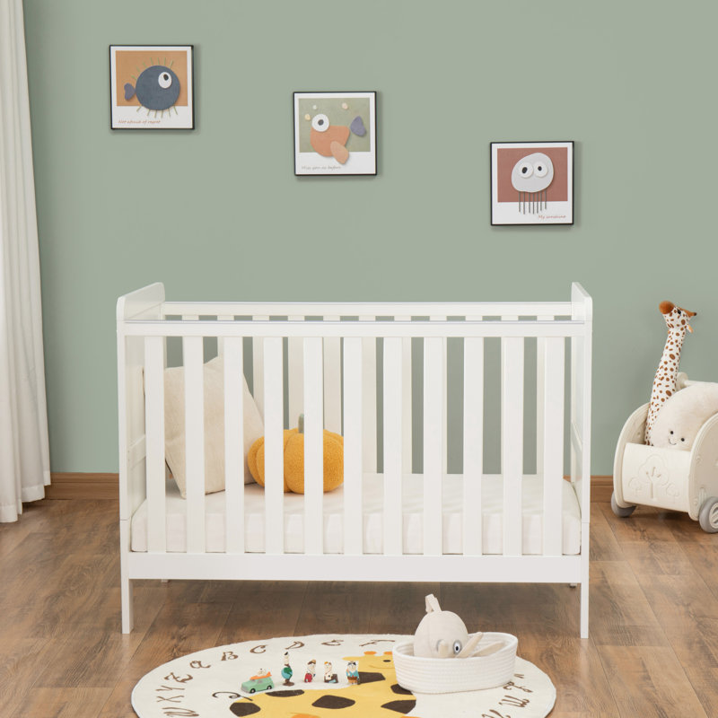 Babymore Caro Urban Mini Cot Bed, White