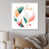 Cadre flottant blanc