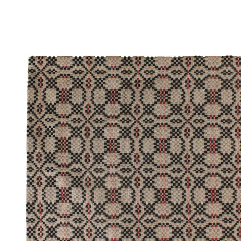 Boser Jacquard Rectangle Placemat, Black;Red;Oat