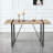 Dining Table Modern Rustic Industrial Rectangular MDF For 4-6 Person, With 1.5" Thick Engineered Wood Tabletop And Metal Legs, For Writing Deskkitchen Terrace Dining Living Room-2137013845-2137013847