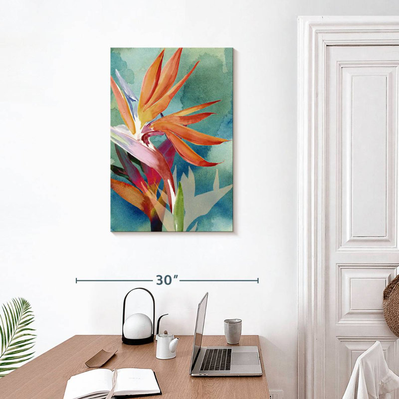 Harnek, oiseaux vifs du paradis II, H 30 po x l 20 po