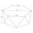Athena Natural Hexagonal Top Coffee Table