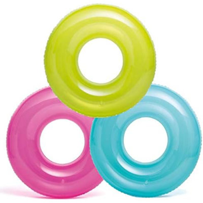 Pack Of 3: 30" Transparent Tubes, Colors May Vary, Multi