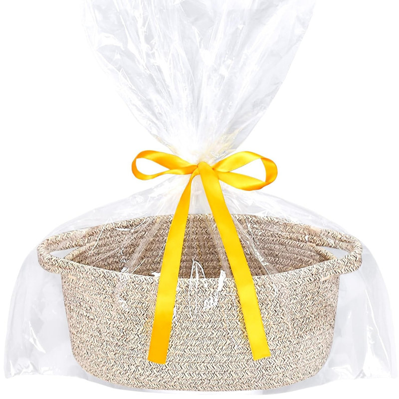 Small Woven Storage Basket with Handles