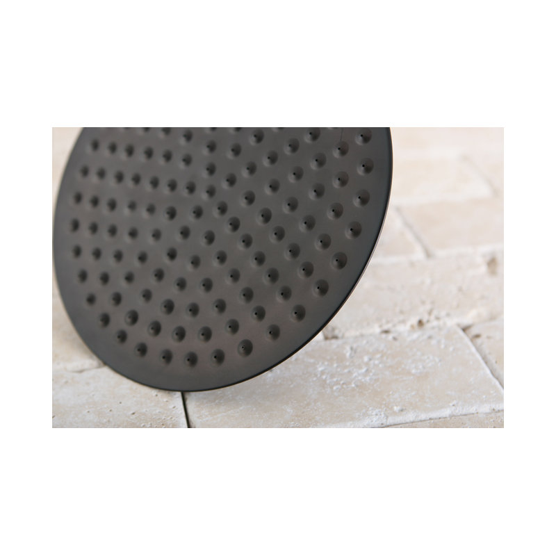 Kingston Brass Shower Scape 7-3/4-Inch Round Raindrop Brass Shower Head, Oil Rubbed Bronze