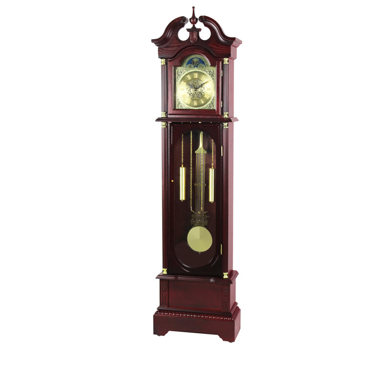 181.9cm Wood Grandfather Clock, Cherry