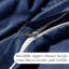 Ensemble de literie Southshore Basics de Southshore Fine Linens, coloris bleu marine, en microfibre doublement brossée avec fermeture éclair invisible et attaches aux coins, 2 taies d'oreiller King, King/California King-336246577-336246529