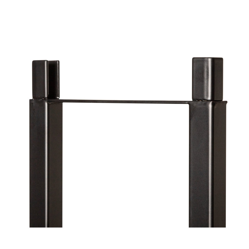 Support à vin de plancher à plafond 12 pi Deardorff, Noir mat