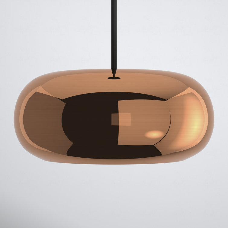 Single Light Glass Dimmable LED Pendant