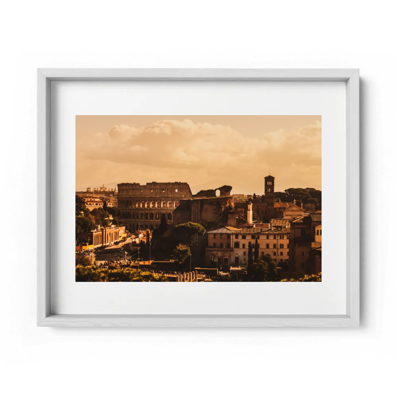 A Dream That Was Rome Print by Joseph Regan, 14" H x 16" W x 0.75" D, White