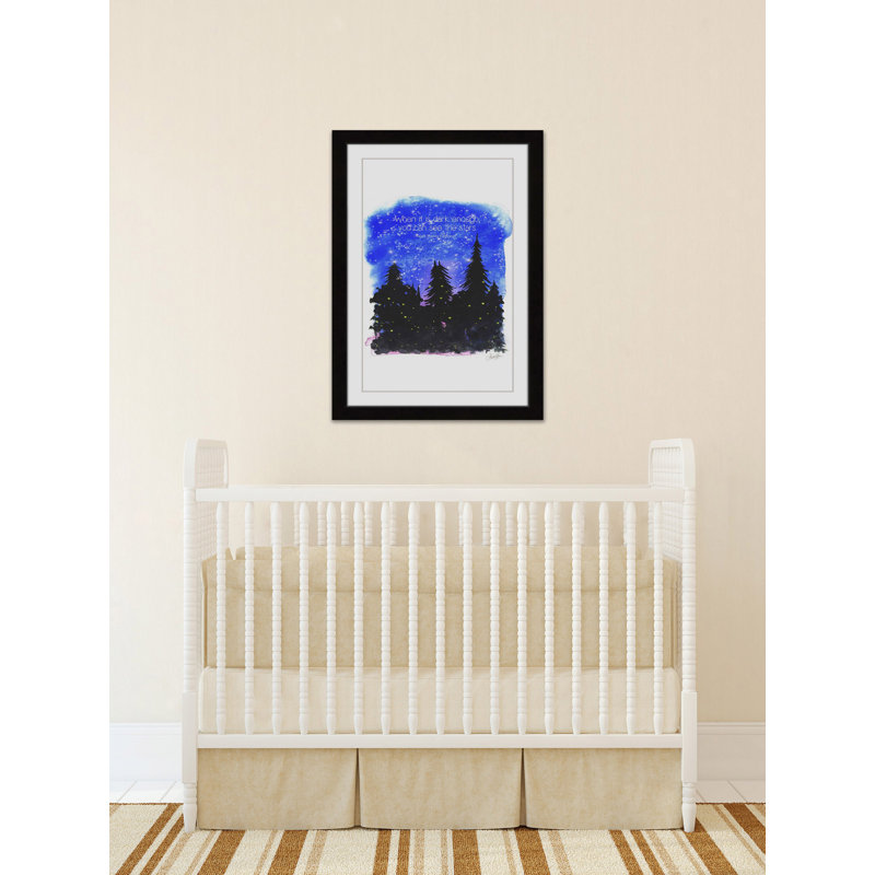 «Night In The Woods» par Phyllis Harris, reproduction d'art encadrée, H 18 po x l 12 po x P 1,5 po