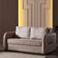 Collection beige avec rangement - dans le lit, le microsuède, les pieds, l'espace pour les appartements