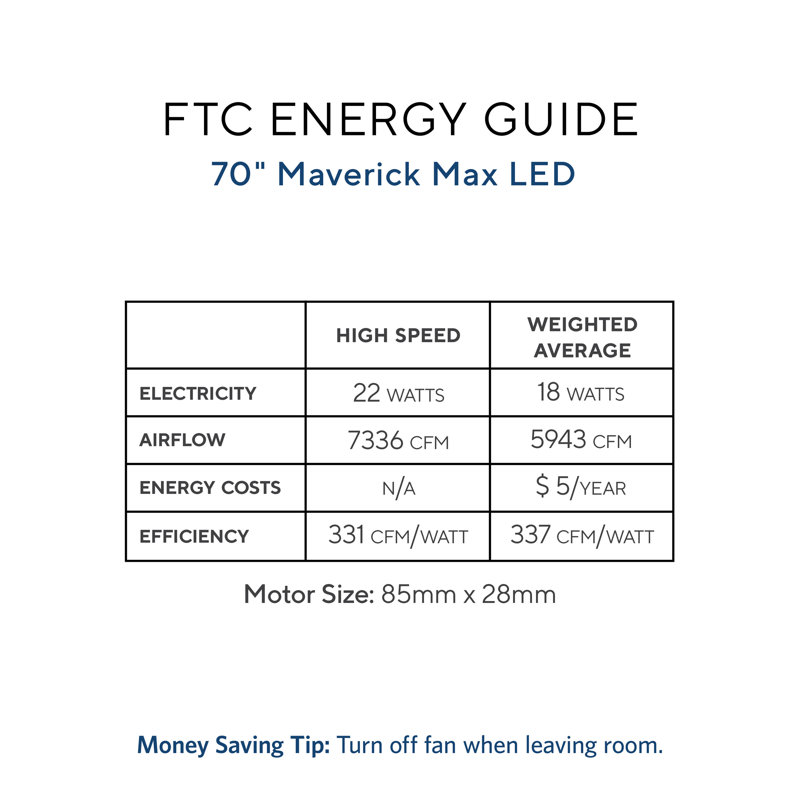 LED Downrod Ceiling Fan, Matte Black with Dark Walnut Blades, 70 inches