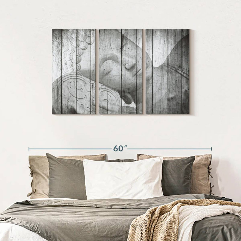 «Sleeping Buddha», reproduction d'art sur toile, H 28 po x l 45 po x P 1,25 po