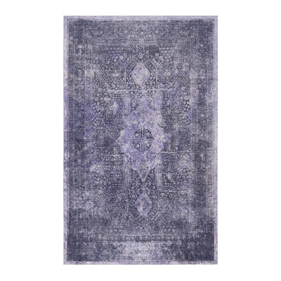 Anthracite Washable Area Rug