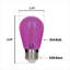 Ampoules DEL à filament omnidirectionnel rose S14, 2 W (équivalent 40 W), culot moyen (E26), lot de 2-134877025-134877023