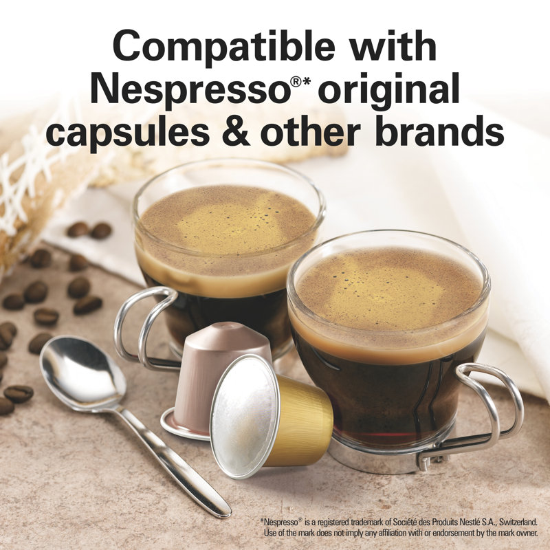 Black Automatic Nespresso Compatible Espresso Machine with Pump