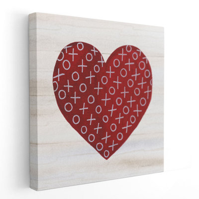 Rustic Valentine Heart IV - reproduction d'art sur toile