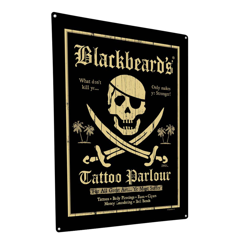 «Blackbeards», impression sur métal