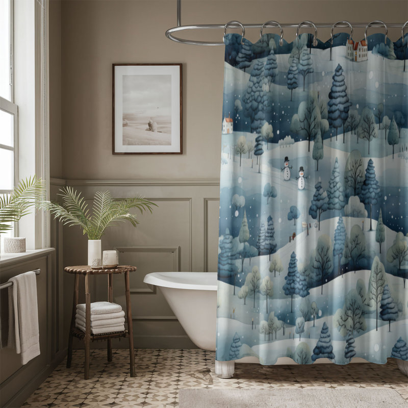 Rideau de douche Polar Haven - Premium, H 74 po x l 71 po