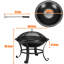 Round Iron Wood Burning Fire Pit