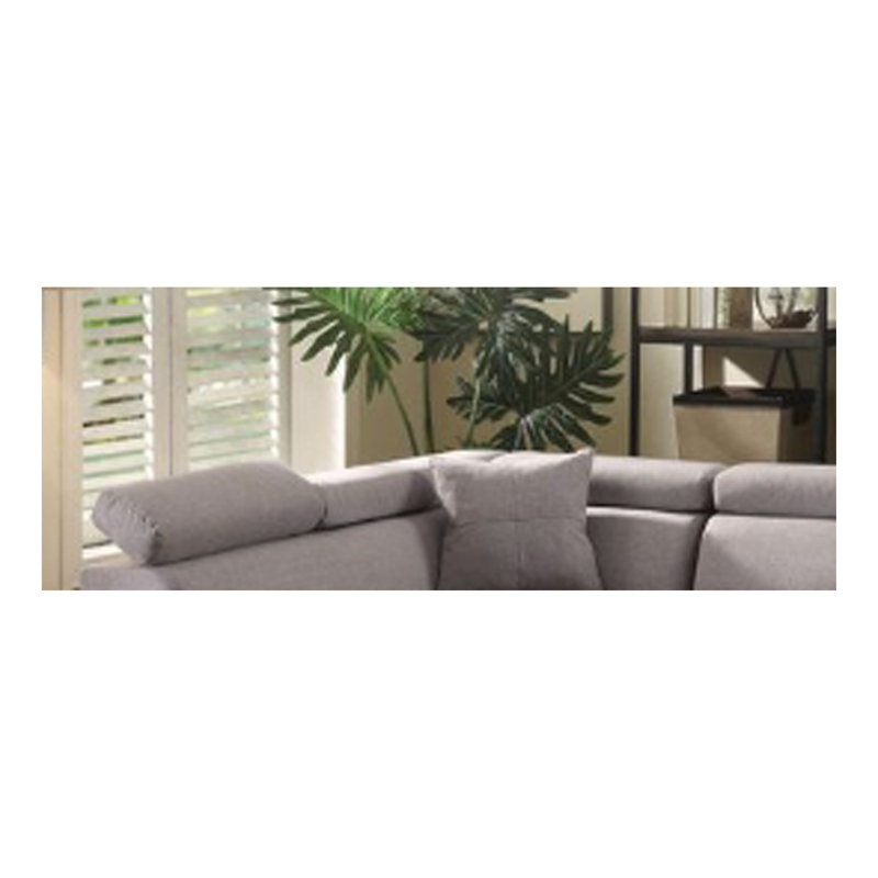 Canapé modulaire en tissu gris Jemima
