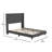 Upholstered Platform Bed with Wingback Headboard, Mattress Foundation with Slatted Supports-210624987-210624984