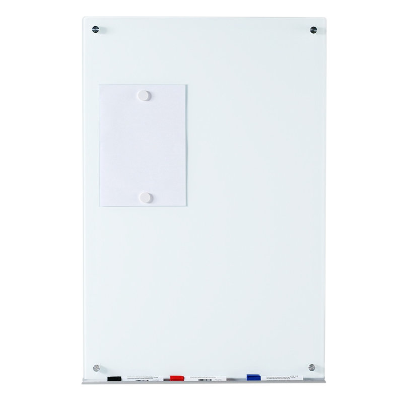 Ultra White Magnetic Tempered Glass Dry-Erase Board, 24" x 36"