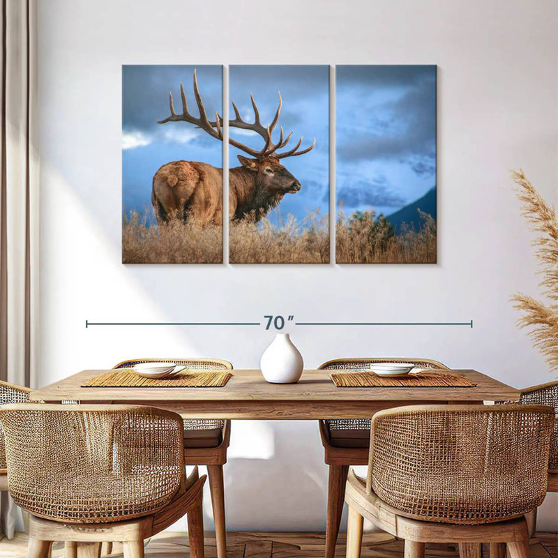 Majestic Bull Elk, 36" H x 57" W